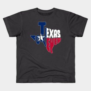 Texas Forever-Map Texas Flag Unique Kids T-Shirt